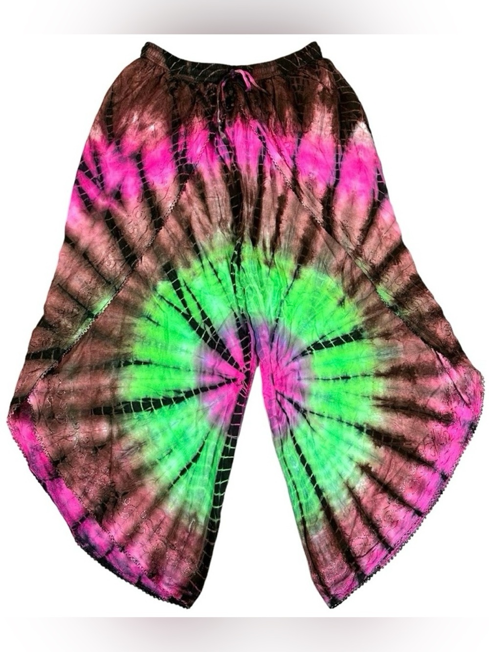 Tie Dye Harem Pants - One Size
